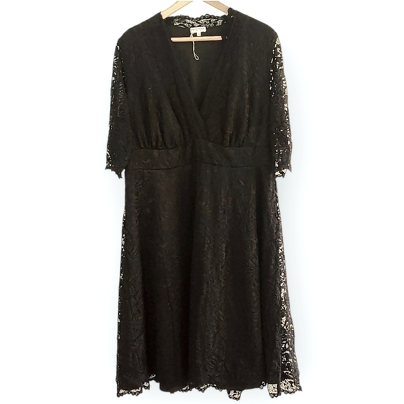 Kiyonna Mademoiselle Lace Cocktail Dress - Picture 3 of 16